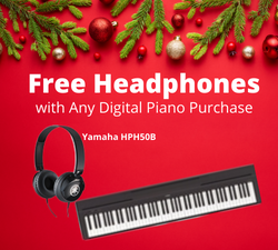 Free Headphones with Digital Piano Purchase