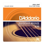 10-47 Extra Light  Phosphor Bronze Acoustic Guitar Strings Set