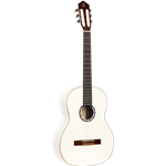 Ortega R121SNWH Spruce/Mahogany Small Neck Nylon String Guitar with Deluxe Gig Bag