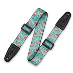 Levy's Polyester Flamingo Guitar Strap