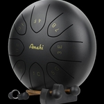 Amahi 8" Steel Tongue Drum Black with Gig Bag