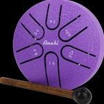 Amahi 3" Steel Tongue Drum Purple with Gig Bag