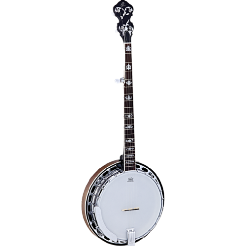Music Connection Online Store - Ortega OBJ750MA Falcon Series 5 String Banjo  with Deluxe Gig Bag - Hard Maple Neck u0026 Flamed Maple Re