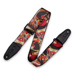 Levy's Polyester Japanese Dragon Guitar Strap